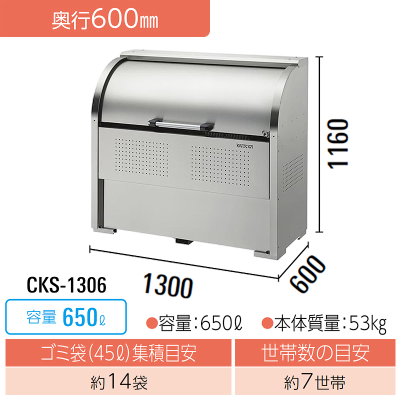 �_�C�P�� �N���[���X�g�b�J�[ CKS-1306 �y2��Z�b�g�z �S�~�X�e�[�V���� �S�~���W�� ��^ ���O �J���X�΍� �X�e�����X