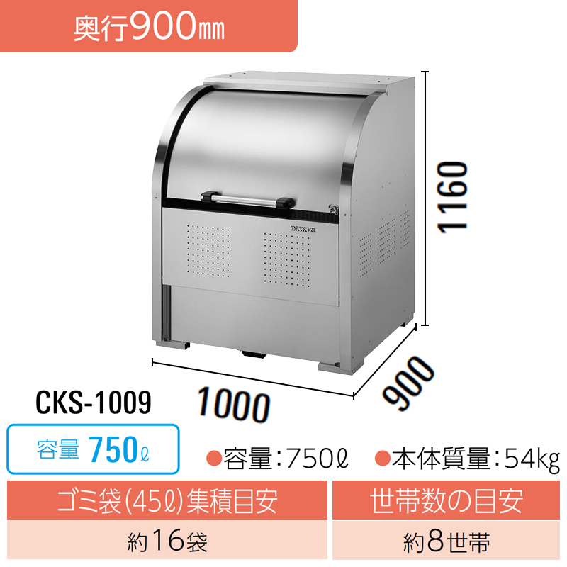 �_�C�P�� �N���[���X�g�b�J�[ CKS-1009 �y2��Z�b�g�z �S�~�X�e�[�V���� �S�~���W�� ��^ ���O �J���X�΍� �X�e�����X