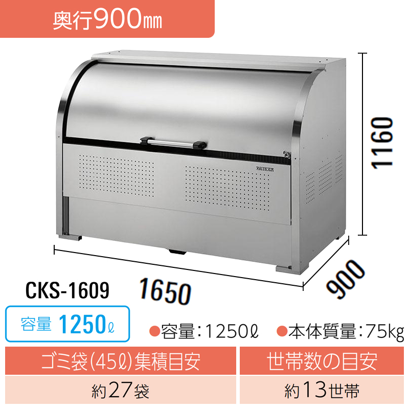 �_�C�P�� �N���[���X�g�b�J�[ CKS-1609 �y2��Z�b�g�z �S�~�X�e�[�V���� �S�~���W�� ��^ ���O �J���X�΍� �X�e�����X