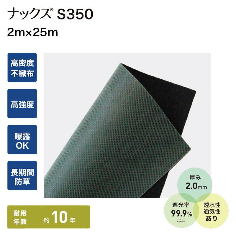 �h���V�[�g �i�b�N�X S350 2m�~25m �ނ��o����p �G���h�~ �����V�[�g �󂫒� �󂫒n