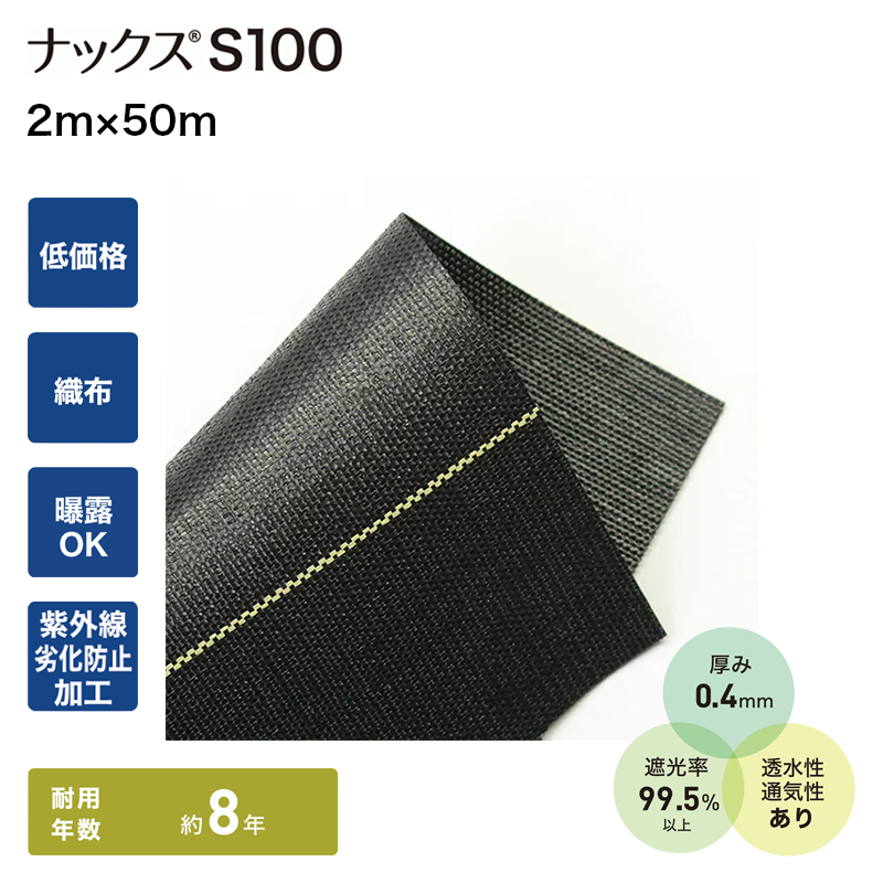 �h���V�[�g �i�b�N�X S100 2m�~50m �ނ��o�� �G���h�~ �����V�[�g ���� �󂫒n