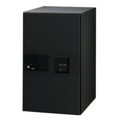 【捺印付】ナスタ デリバリーボックス（メカ式） D-ALL プッシュボタン錠 前入前出 ブラック KS-TLJ360-F600N-BK ※受注生産品
