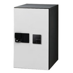 【捺印付】ナスタ デリバリーボックス（メカ式） D-ALL プッシュボタン錠 前入前出 ホワイト KS-TLJ360-F600N-W ※受注生産品