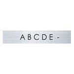 ナスタ 集合郵便受箱用 ルームナンバーシール(切文字タイプ) ABCDE- 黒文字 KS-NC-1-B