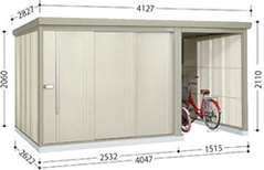 【8/20まで！吊り下げフックプレゼント】タクボ物置　Mr．ストックマン プラスアルファ【一般型】　TP-4026[収納庫/収納/屋外収納庫/屋外/倉庫/中型/大型/激安/価格/小屋/ガーデニング/庭/たくぼ/田窪物置/ものおき/物置き]