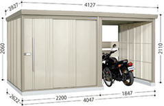 【8/20まで！吊り下げフックプレゼント】タクボ物置　Mr．ストックマン プラスアルファ【一般型】　TP-40R26[収納庫/収納/屋外収納庫/屋外/倉庫/中型/大型/激安/価格/小屋/ガーデニング/庭/たくぼ/田窪物置/ものおき/物置き]