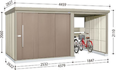 【8/20まで！吊り下げフックプレゼント】タクボ物置　Mr．ストックマン プラスアルファ【一般型　結露減少型】　TP-Z43R26[収納庫/収納/屋外収納庫/屋外/倉庫/中型/大型/激安/価格/小屋/ガーデニング/庭/たくぼ/田窪物置/ものおき/物置き]