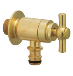 プレーンフォーセット　ホース用蛇口C　ゴールド