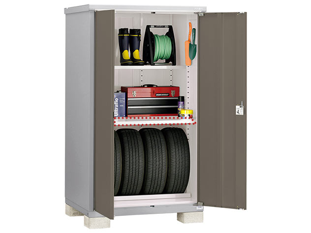 物置 収納 アイビーストッカー イナバ物置 間口1100×奥行905×高さ1603mm BJX-119D 全面棚タイプ 倉庫 小型物置 屋外 収納庫