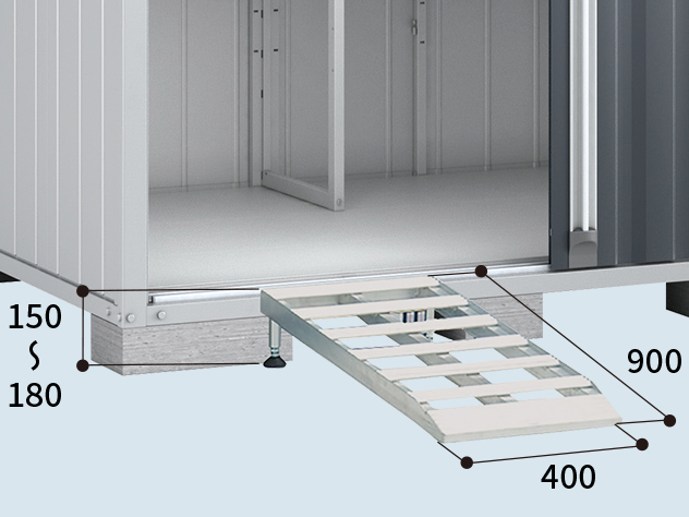 『配送は関東・東海限定』イナバ物置 FS／フォルタ FS-2222H CG ハイルーフ 一般型『屋外用中型・大型物置』『追加金額で工事も可能』 CG（チャコールグレー） - 2
