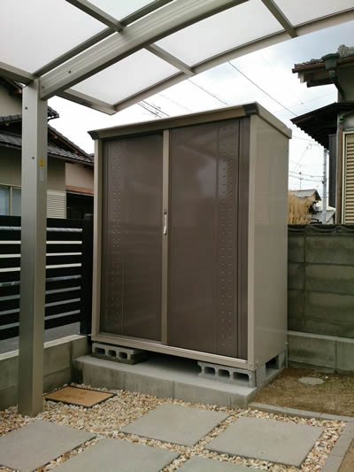 廃番】タクボ物置 グランプレステージジャンプ GP-136BT の施工事例  