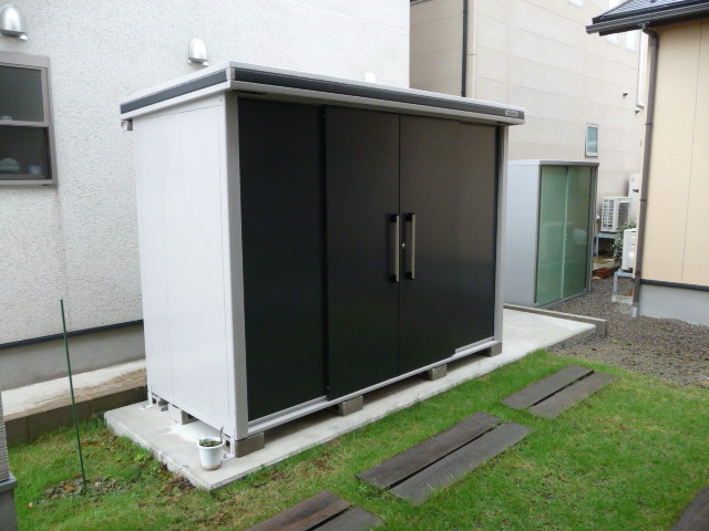 冬用タイヤを ヨド物置エルモ 積雪型 に収納 石川県s様 環境生活ブログ