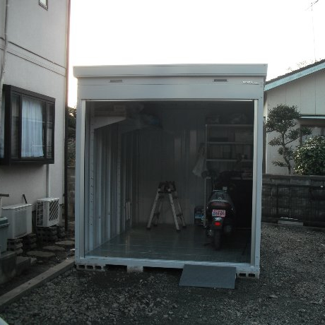お客様組立 イナバ バイクガレージをお一人様組立て 神奈川県o様 環境生活ブログ