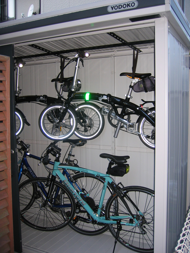 ヨド物置 エルモを自転車倉庫として使用 横浜市t様 環境生活ブログ